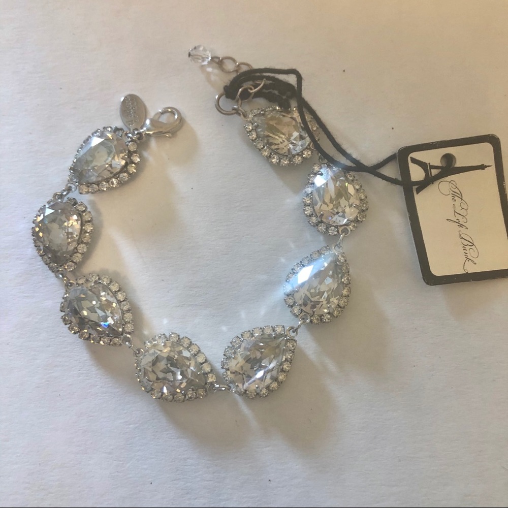 Swarovski crystal teardrop bracelet